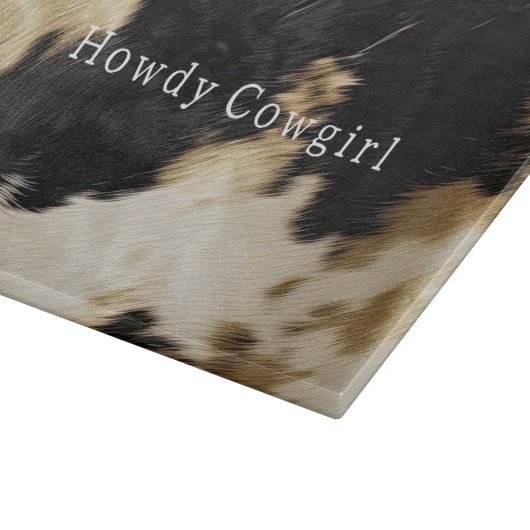 Planche À Découper Vache blanche noire (Coin)