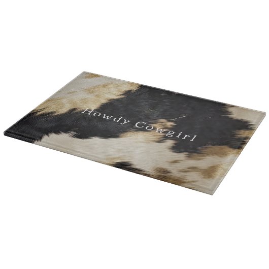 Planche À Découper Vache blanche noire (Coin)