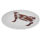 Planche À Découper Vache Brown et blanche Silhouette (Coin)