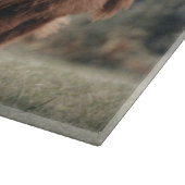 Planche À Découper Vache de Highland calvaire herbe d'automne monogra (Coin)