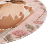 Planche À Découper Vache Jersey Adorable Fleur Rose (Coin)