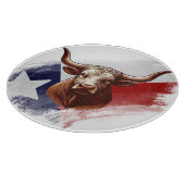 Planche À Découper Vache longhorne du Texas (Coin)