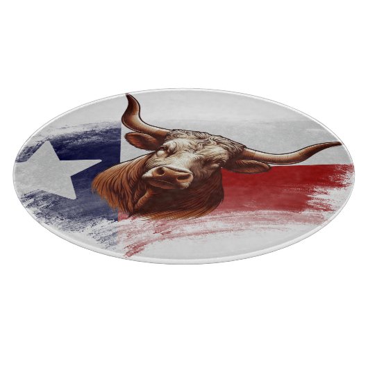 Planche À Découper Vache longhorne du Texas (Coin)