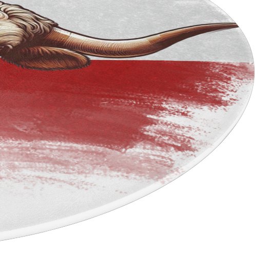 Planche À Découper Vache longhorne du Texas (Coin)