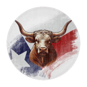 Planche À Découper Vache longhorne du Texas