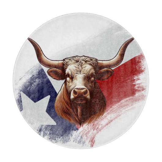 Planche À Découper Vache longhorne du Texas (Devant)