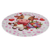 Planche À Découper Vache mignonne de la Saint-Valentin (Coin)