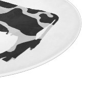 Planche À Découper Vache Noir et Blanc Silhouette (Coin)