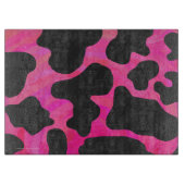 Planche À Découper Vache rose chaud et noir (Devant)