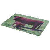 Planche À Découper Vache rouge du sud et veau à Devon (Coin)