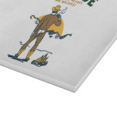 Planche À Découper Vacher Drôle Buvant du Whisky (Coin)
