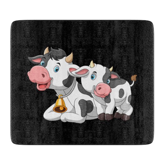 Planche À Découper Vaches de Ferme  (Devant)
