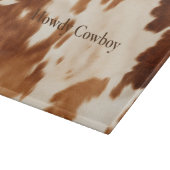 Planche À Découper Vachette à crème Brown occidentale (Coin)