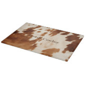 Planche À Découper Vachette à crème Brown occidentale (Coin)