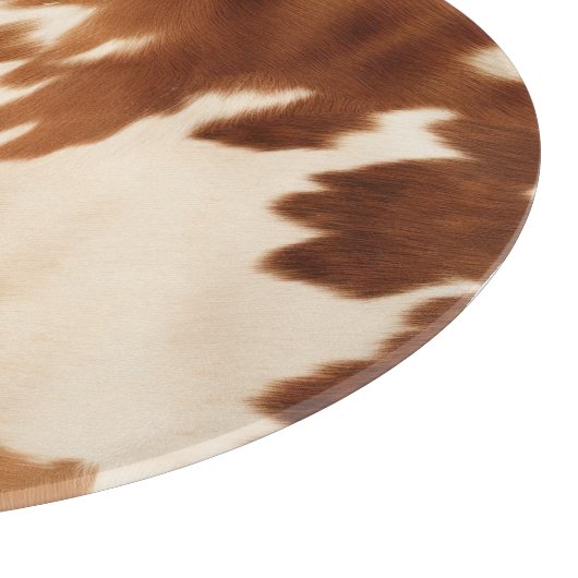 Planche À Découper Vachette à crème Brown occidentale (Coin)