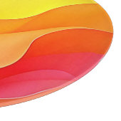 Planche À Découper Vague Abstraite vibrante de conception de chaleur (Coin)