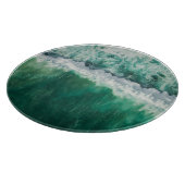 Planche À Découper Vague aérienne turquoise : tir de drone (Coin)