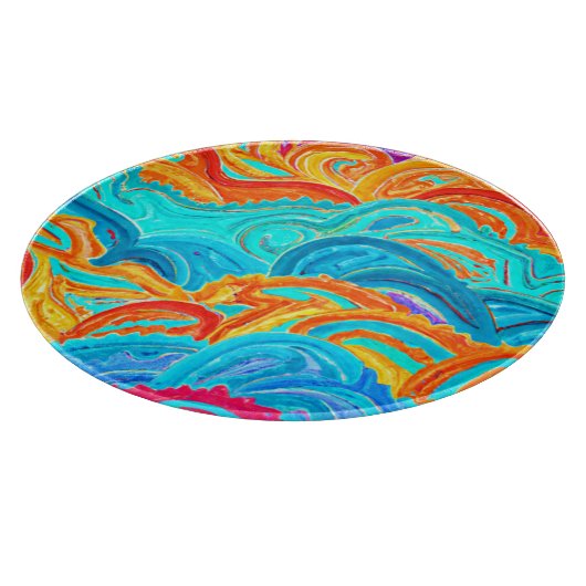 Planche À Découper Vague Peinture Motif. Commandez dès maintenant (Coin)