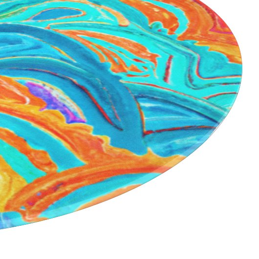 Planche À Découper Vague Peinture Motif. Commandez dès maintenant  (Coin)