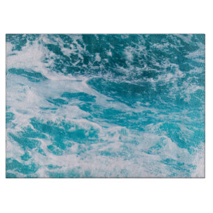 Planche À Découper Vagues de l'océan bleu