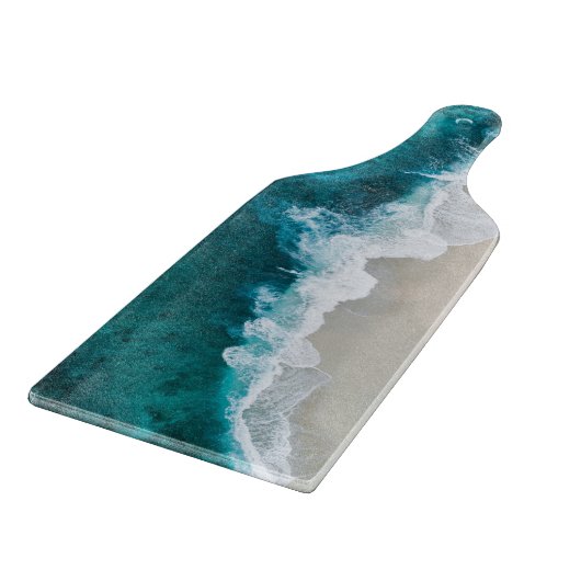 Planche À Découper Vagues de mer - rivage des Maldives (Coin)