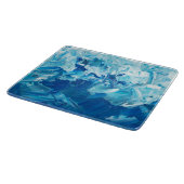 Planche À Découper Vagues de peinture bleue Abstraites (Coin)