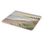 Planche À Découper Vagues de Plage | Océan Côtiers Aquarelle (Coin)