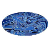 Planche À Découper vagues de routes en bleu (Coin)