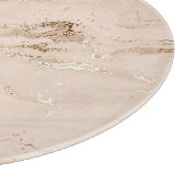 Planche À Découper Vagues d'or : Marbre Abstrait (Coin)