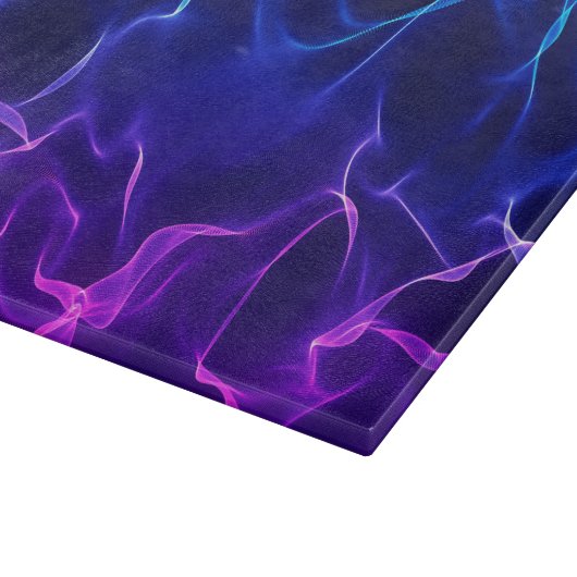 Planche À Découper Vagues élégantes de résumé - bleu et pourpre (Coin)