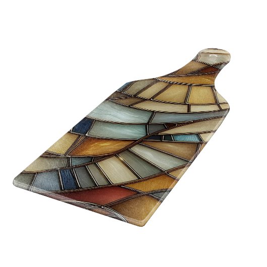 Planche À Découper Vagues en Verre Cathédrale (Coin)
