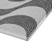 Planche À Découper vagues noires et blanches en pavé portugais (Coin)