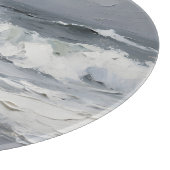 Planche À Découper Vagues océaniques Paysage marin orageux Texturé (Coin)