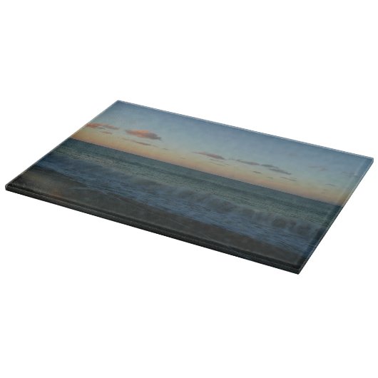 Planche À Découper Vagues s'écrasant au paysage de Sunset Beach (Coin)