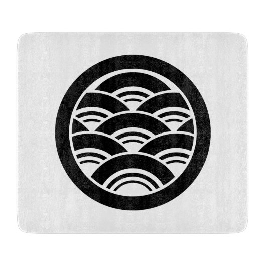 Planche À Découper Vagues superposées en cercle (Devant)