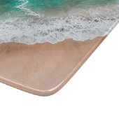 Planche À Découper Vagues sur la plage de sable (Coin)