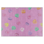 Planche À Découper Valentines Day Candy Hearts Motif (Devant)