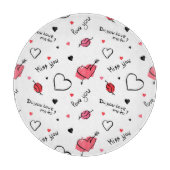 Planche À Découper Valentine's Hearts Arrow sans couture (Devant)