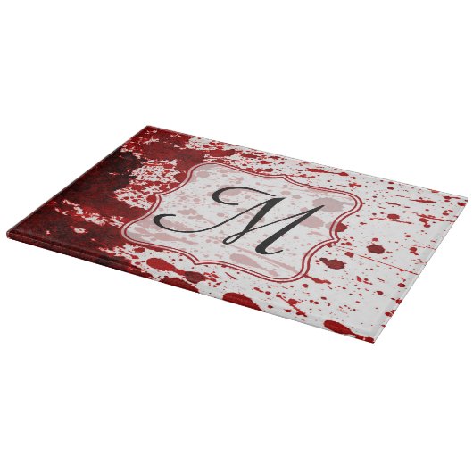 Planche À Découper Vampire Sanguinité Laisselle Monogramme Commission (Coin)