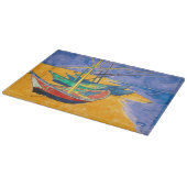 Planche À Découper Van Gogh Bateaux Plage impressionniste (Coin)