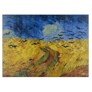 Planche À Découper Van Gogh Champs de blé Impressionniste Peinture