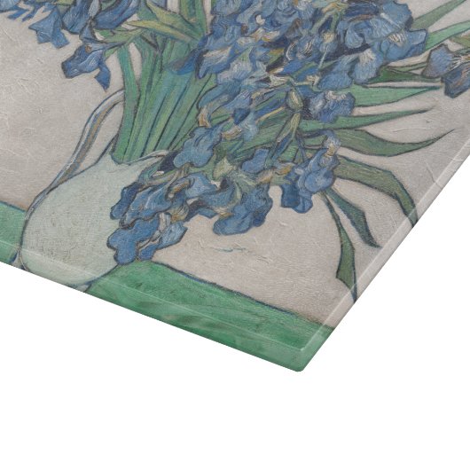 Planche À Découper Van Gogh Iris Vase Peinture Impressionnisme (Coin)