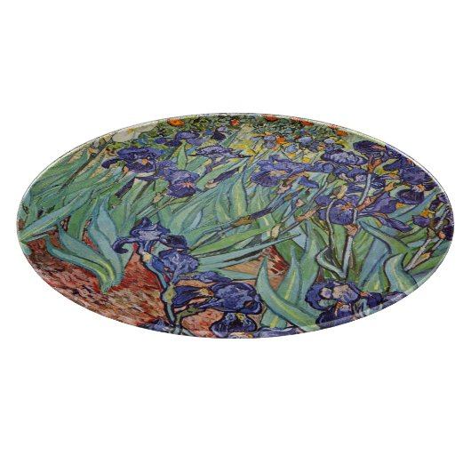 Planche À Découper Van Gogh Irises Peinture impressionniste (Coin)