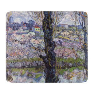 Planche À Découper Van Gogh Vue Arles Jardin Fleuri