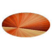 Planche À Découper Vanille rouge orange Abstraite moderne Fractale gr (Coin)