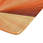 Planche À Découper Vanille rouge orange Abstraite moderne Fractale gr (Coin)