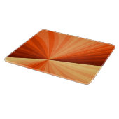 Planche À Découper Vanille rouge orange Abstraite moderne Fractale gr (Coin)
