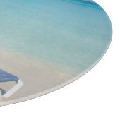 Planche À Découper Varadero, Cuba. Sable Et Transats (Coin)