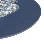 Planche À Découper Vase en porcelaine bleue et blanche de Vision Stud (Coin)