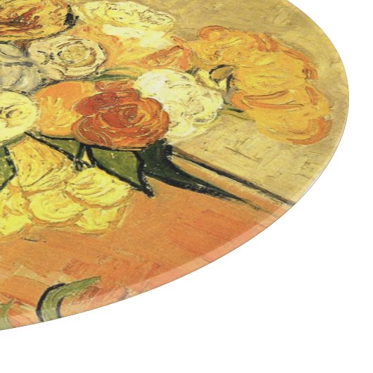 Planche À Découper Vase japonaise, Rose, Anémones par Vincent van Gog (Coin)